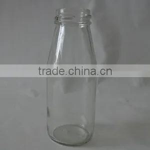200ml Clear Glass Milk Bottle thumbnail-1