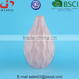 Wave Patterned Glazed Colors Small Cute Blue Ceramic Vases thumbnail-4