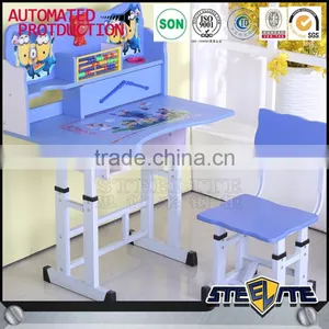 Beautiful Good Quality Mickey Mouse Kids Desk Kids Study Table Design Childrens Table and Chair Set thumbnail-3