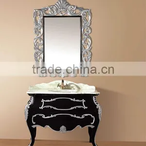 Vintage Bathroom Vanity Mirrored Cabinet,Antique Cabinet Bathroom,High End Bathroom Vanities(BF08-4134) thumbnail-1