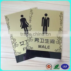 Wall Mount Acrylic Sign Toilet Sign Holder thumbnail-4