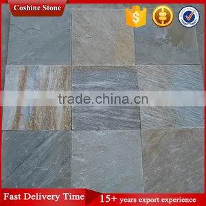 Regular 300*300 Patio Split Face Natural Multicolor Slate Tile thumbnail-2