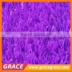 25mm PE Monofilament Purple Color Synthetic Turf Grass for School thumbnail-2