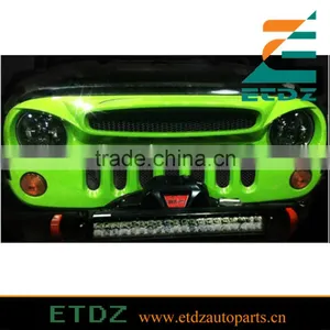 Mesh Front Grill Grille Hood Intak 1pcs Fit for Jeep Wrangler 2007-2015 Rubicon thumbnail-1