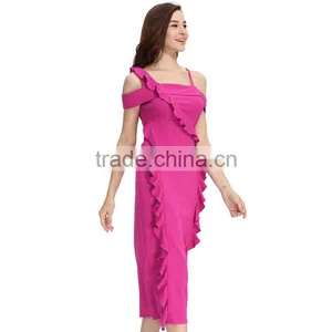 2017 Designer One Piece New Style Women's Party Evening Long Chiffon Dress thumbnail-4