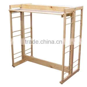 Pine Wood Flat With Hanging Way Kids Clothes Hangers Wholesale thumbnail-2