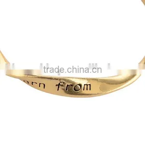 Reach for the Stars Small Crystal Charm Bangle Popular Women Twist Bangle Fashion Design Metal Bangle thumbnail-5