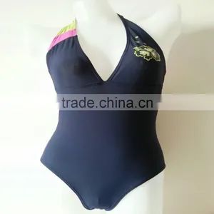 Top Quality One Piece Design Dark Blue Sexy Women Swimwear thumbnail-2