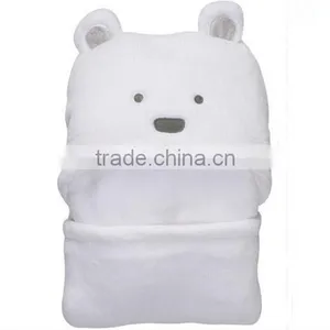 Baby Soft Cotton Terry Hooded Baby Bath Towel,custom Plain New Hooded Towel for Baby thumbnail-6