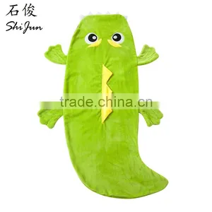ShiJ Tail Crocodile Blanket Children Sleeping Bag Green thumbnail-1
