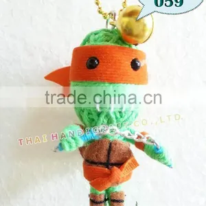 Handmade Keychains Keyrings Voodoo Doll String Accessories Bag Gifts thumbnail-1