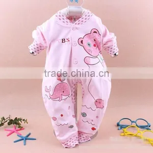 Wholesales Spring Printing Boys Long Sleeve Baby Cotton Rompers Jumpsuit thumbnail-1