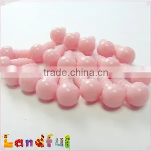 9mm Pink Plastic Ball Nose Safety Eyes Puppet Nose for Amigurumi Crochet thumbnail-1
