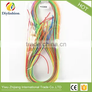 PVC8812 DIY Knit Plastic Scoubidous Twisted PVC Strings Color Under Crystal Scoubidous for Kids thumbnail-3