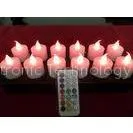 Custom HIPS Electromagnetic Induction Rechargeable Led Candles With 12 Colors thumbnail-1