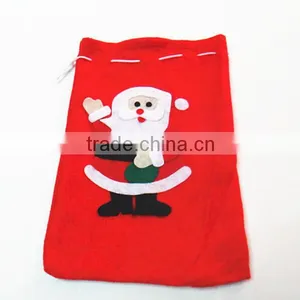 Santa Claus Christmas Drawstring Felt Bag thumbnail-4