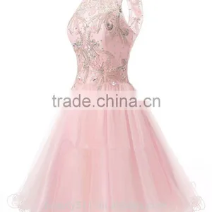 New Style Custom Made Elegant A-line Scalloped Backle Lace Short Evening Dress Prom Dresses ED644 thumbnail-2