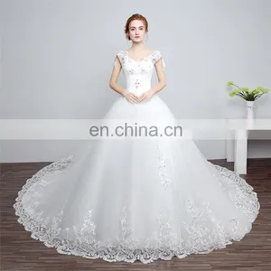 HS1606 Vintage Wedding Dress Customized Plus Size Beach Mermaid Bridal Gown thumbnail-1
