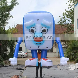 Attractive Cartoon Walking Puppet Ice Sucker Man Inflatable for Advertising&decoration thumbnail-1