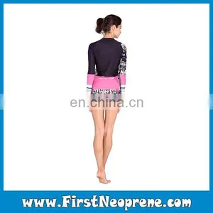 Cool Black Latest Design Long Sleeve Solid Rashguard thumbnail-5