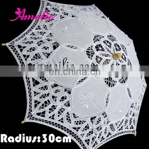 Promotion in Stock 12inches Small Child Lace Umbrella thumbnail-1