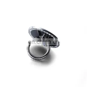 Imitation Diamond Metal Finger Ring Stent Mobile Phone Holder thumbnail-2
