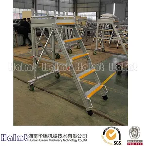 Easily Moveable Aluminium Folding Step Ladders for Industry thumbnail-2