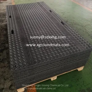 Durable HDPE Plastic Road Mat Mobile Ground Protection Mat thumbnail-1