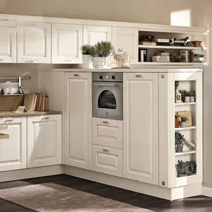 Solid Wood Kitchen Cabinet Set Design thumbnail-3