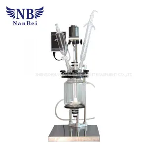 Laboratory Small Double Layer Glass Stirred Tank Reactor thumbnail-1