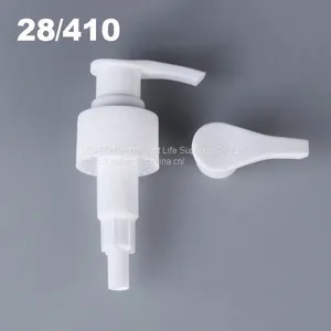 28/410 Factory Direct Wholesale White Color Plastic Hand Press Type Lotion Pump thumbnail-4
