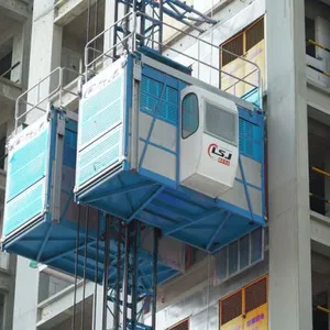 Professional Manufacturer SC200/200 Double Cages 0-33m/min Construction Hoists thumbnail-3