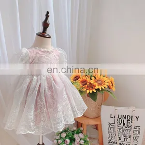 Baby Girl Clothes Spanish Dress Lace Print Stitching Princess Dress for Girls Birthday Party Vestidos thumbnail-2