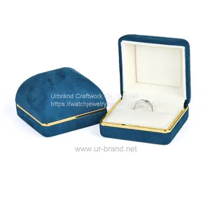 New Arc Phnom Penh Flannel Box Jewelry Box Ring Box Pendant Box Manufacturer Customized thumbnail-4