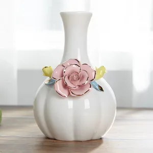 Nordic Gild Hand Made Creative Fashion Large White Ceramic Flower Vase For Shopping Mall Decor thumbnail-3