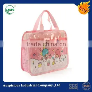 Pink Pvc Bag With Handle thumbnail-1