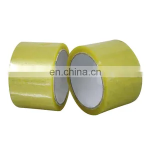 Bopp Tape Big Jumbo Roll Sealing Tape Yellow Color Packing Tape Transparent Waterproof thumbnail-4