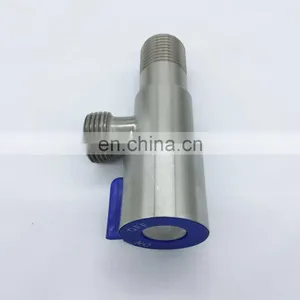 High Quality Toilet Brass Angle Valve in Chrome Plated With Plastic Handle thumbnail-2