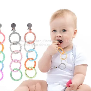 Baby Teether Colorful Annular Chain Holder Straps by Weiqi thumbnail-1