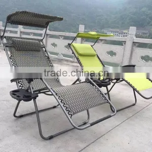Over Size Zero Gravity Chiar With Cup Holder for Patio Outdoor Garden thumbnail-1