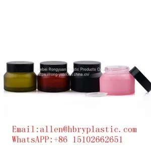 Wholesale Eco Friendly Body Scrub Containers and Packaging 20g 30g 50g Glass Ceramic Cream Body Oil Jars thumbnail-1
