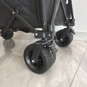 Hot Sale Folding Wagon Utility Beach Cart Outdoor Camping Wagon Collapsible Hand Trolley thumbnail-5