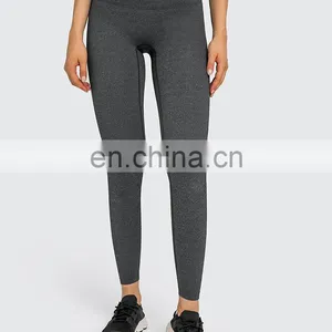Top Selling Custom Good Quality High Waist No Front Seam Tiktok Best Peach Hip Leggings Pants Ladies Workout Gym Fitness Wear thumbnail-5