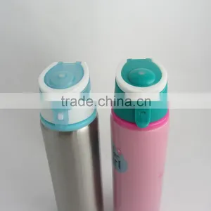 Colorful Painting Wholesale Wide Mouth Long Neck Single Wall Stainless Steel Sport Water Bottle thumbnail-3