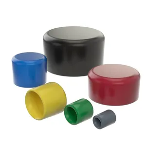 Round Tubing Steel Rebar Finishing Plastic Caps 16mm Threaded Tie Rod Plastic End Cap thumbnail-1