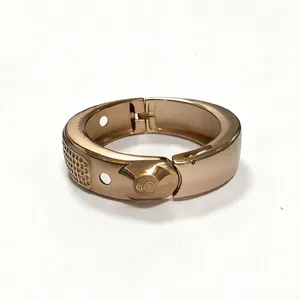 Custom High Quality Gold Steel Case Bracelet Fashion Fitness Style CNC Machining Aluminium Alloy Die Casting Service thumbnail-2