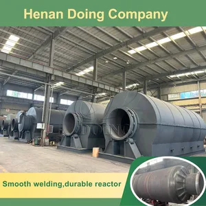 High Oil Yield Waste Tire/plastic to Fuel Oil Pyrolysis Recycling Machine for Sale thumbnail-4