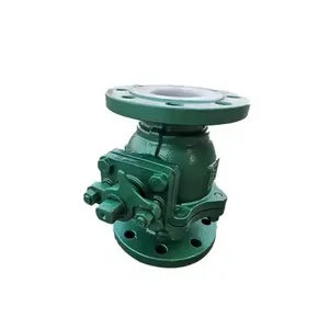 High Quality Q41F46 Manual Fluorine Lined Ball Valve Flange Soft Seal Ball Valve Carbon Steel Fluorine Lined Ball Valve thumbnail-4