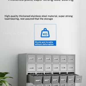 HN-DO71 Clinical Medicine Cabinet for Dental Office, Grade 304 Stainless Steel Integrated Storage System With Modular Partitions & Safety Lock thumbnail-2