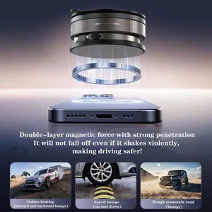 Vacuum Magnetic Phone Holder Twist-Lock Suction Foldable Ring Stand Car Mount thumbnail-5